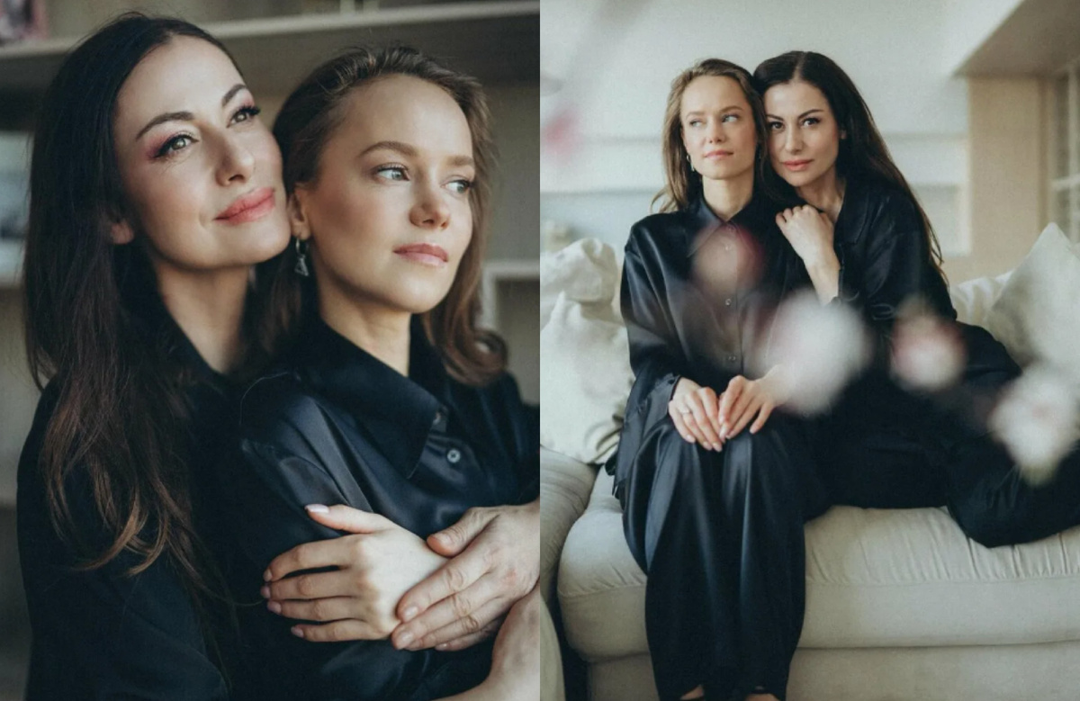 на фото Анна и Екатерина Ковальчук 