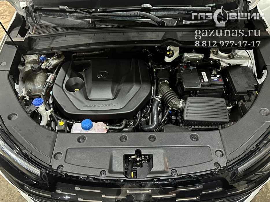 Установка ГБО на Changan CS55 Plus II (дорестайл) JL473ZQ7 1.5DI (181л.с.) 2024 г.в. переоборудован для использования в качестве моторного топлива сжиженного нефтяного газа (пропан-бутан)