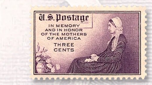 Три цента, выпущенные в честь Дня Матери в США