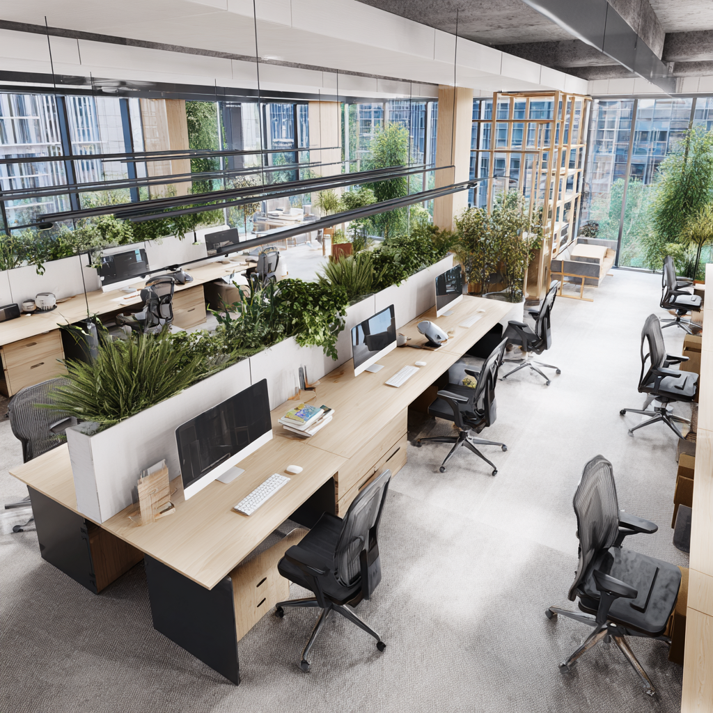 Почему растения нужны в open space
