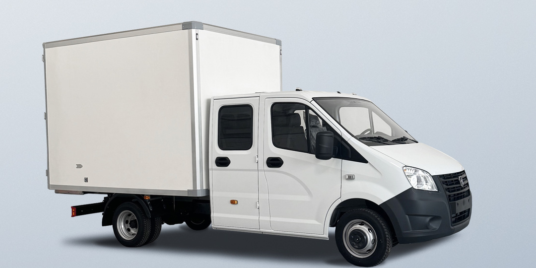 Бескаркасный промтоварный фургон на шасси Газели NEXT с двухрядной кабиной — узнайте, почему он нужен для вашего бизнеса
