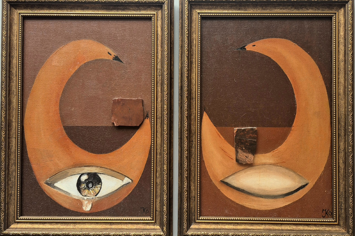 Ассамбляжи  из серии «Река времени» на Неделе искусств Кипра