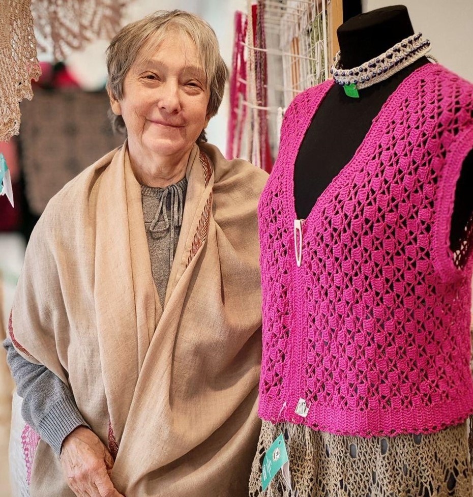 Автор фото: Виктория Фёдорова / "Деловой Петербург". Основательница бренда "Свирское кружево" Татьяна Васильева.