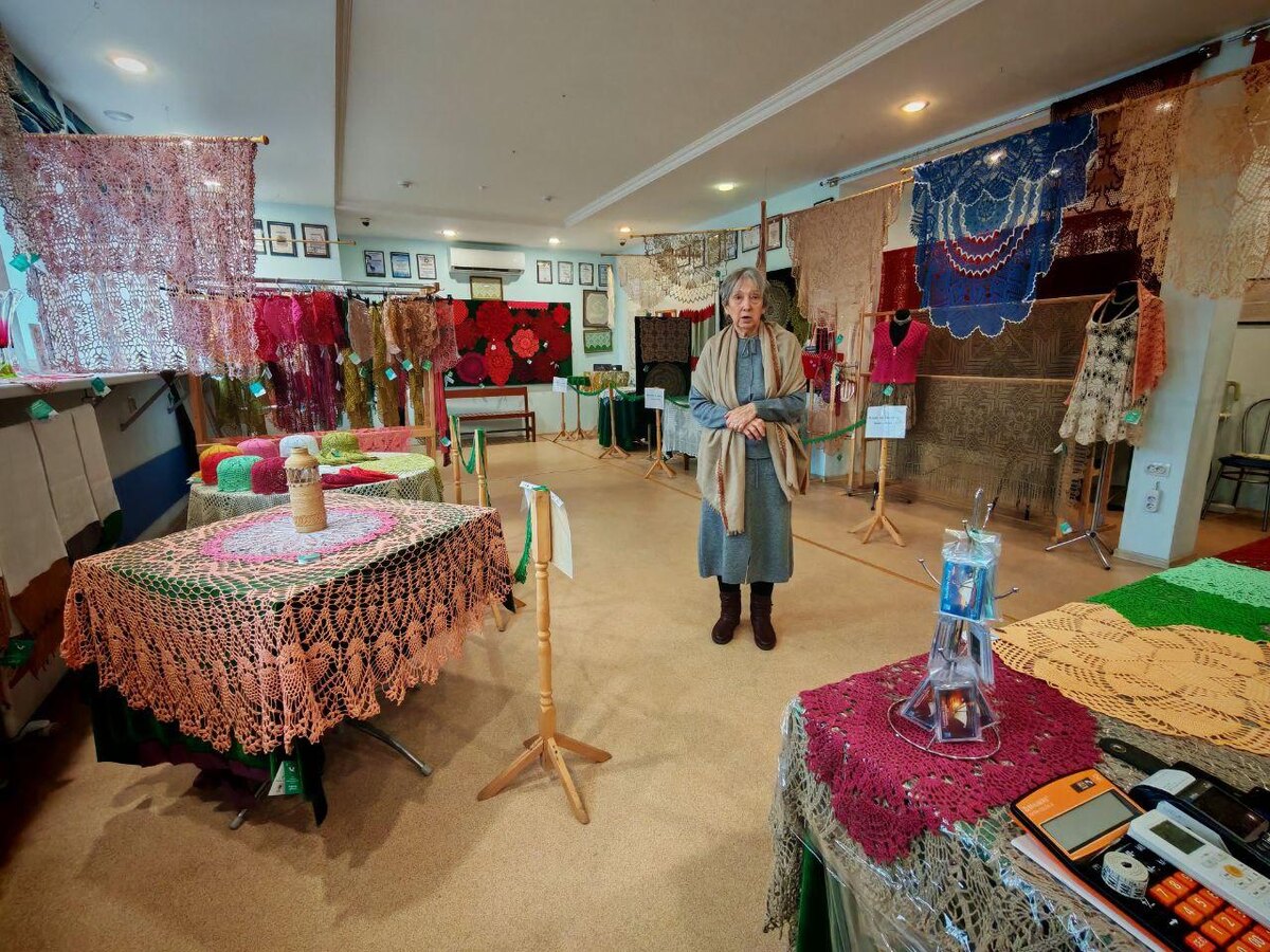 Автор фото: Виктория Фёдорова / "деловой Петербург". Свирское кружево" Татьяны Васильевой.
