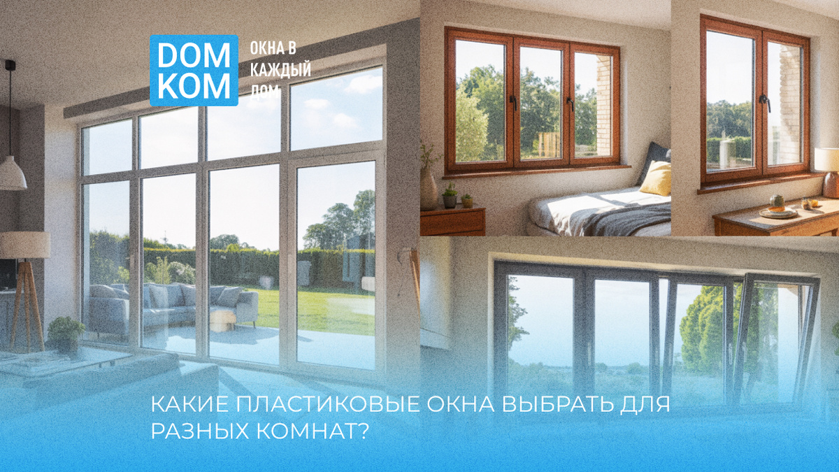 Какие пластиковые окна выбрать для разных комнат?
