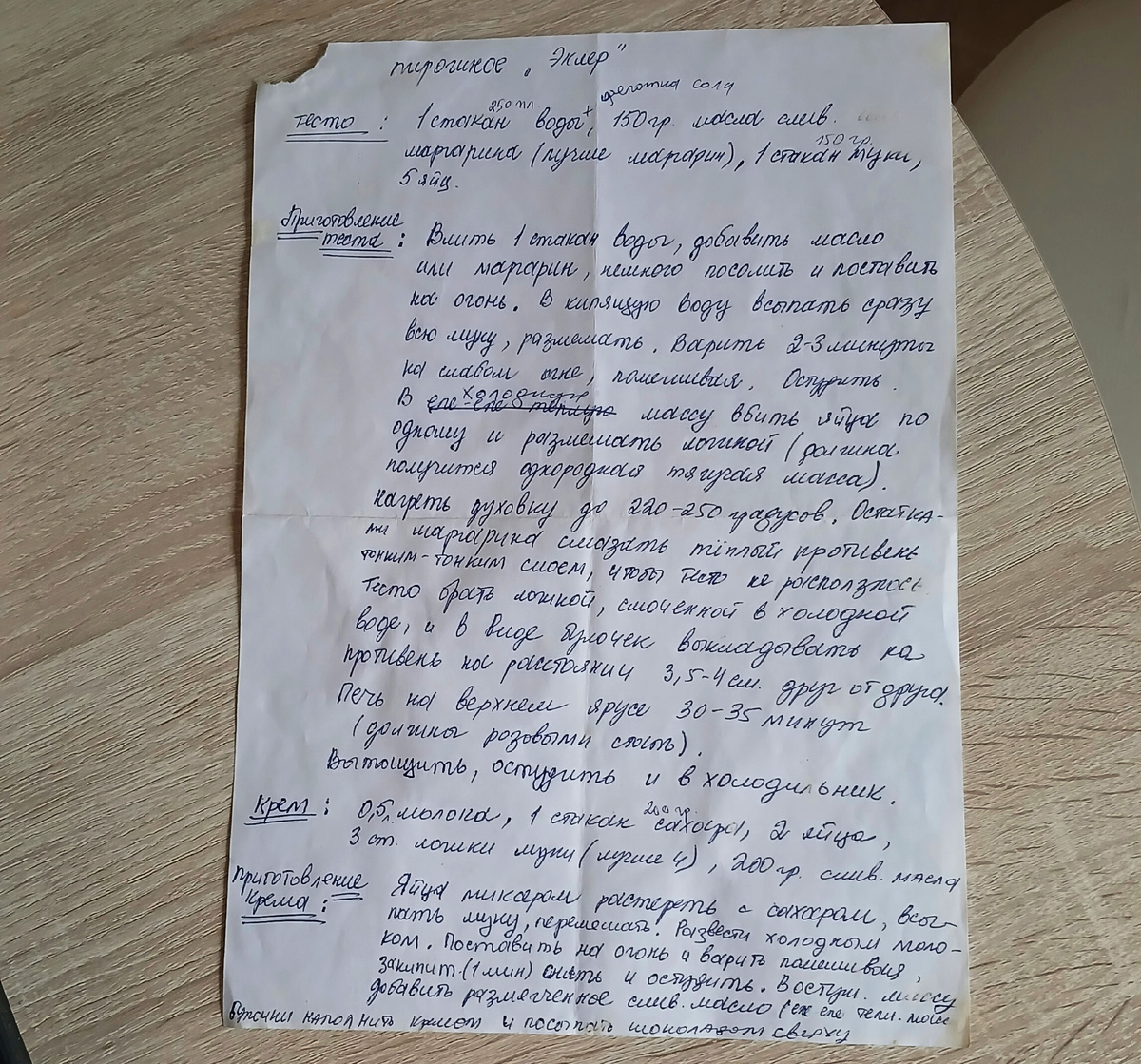 Полный рецепт