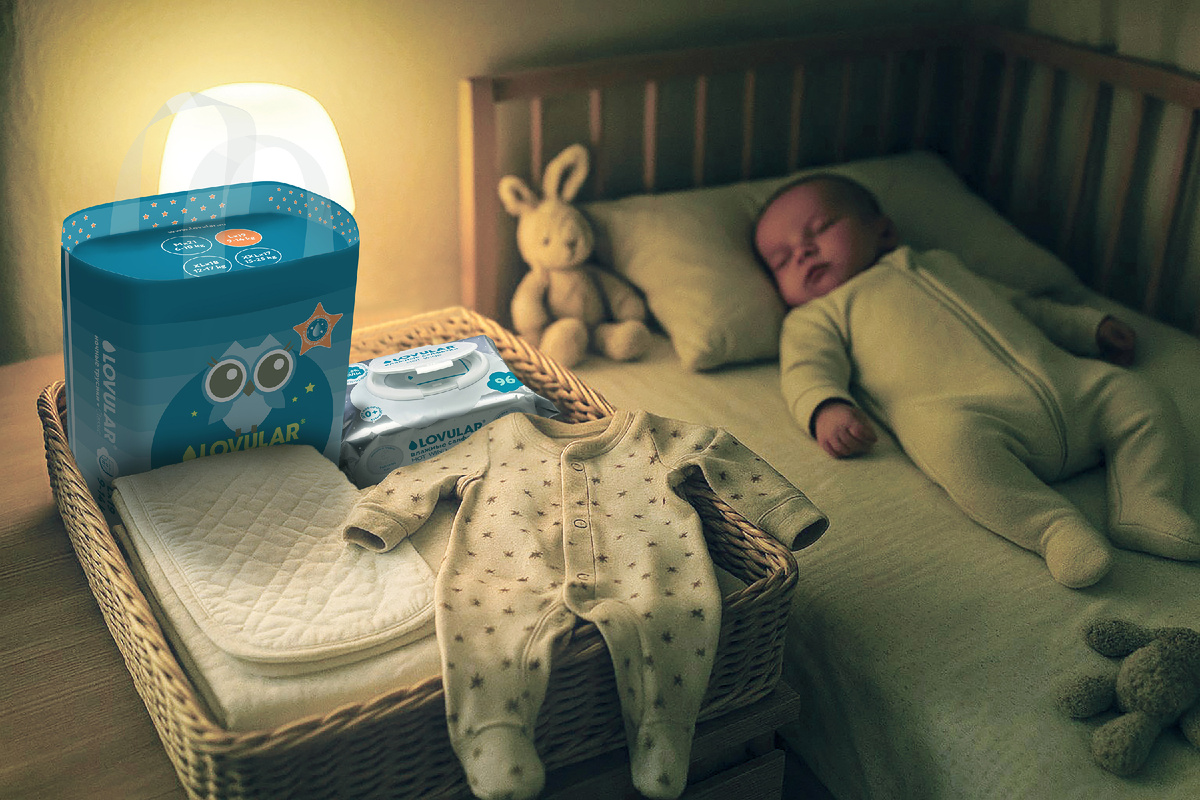 Подгузники ночью с высокой впитываемостью ночные подгузники LOVULAR