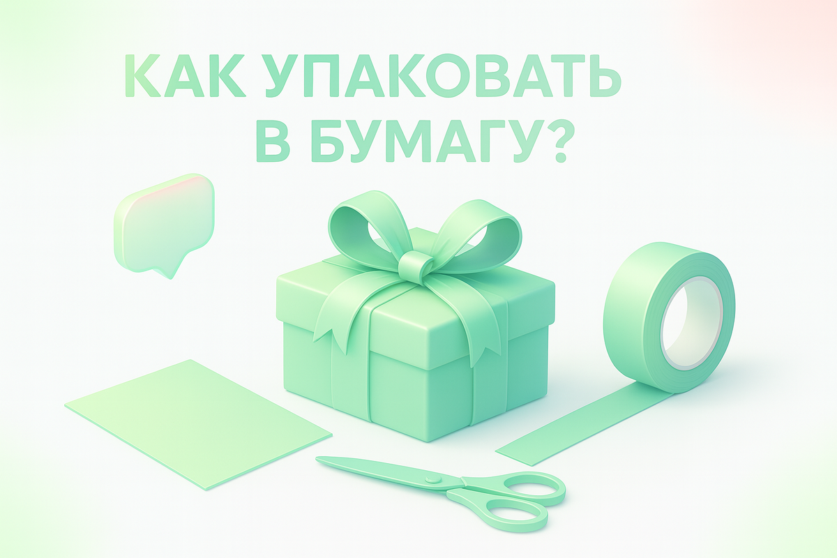 Как упаковать в бумагу