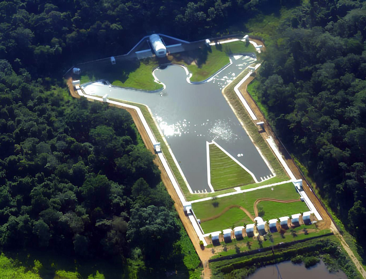 Снимок с квадрокоптера 