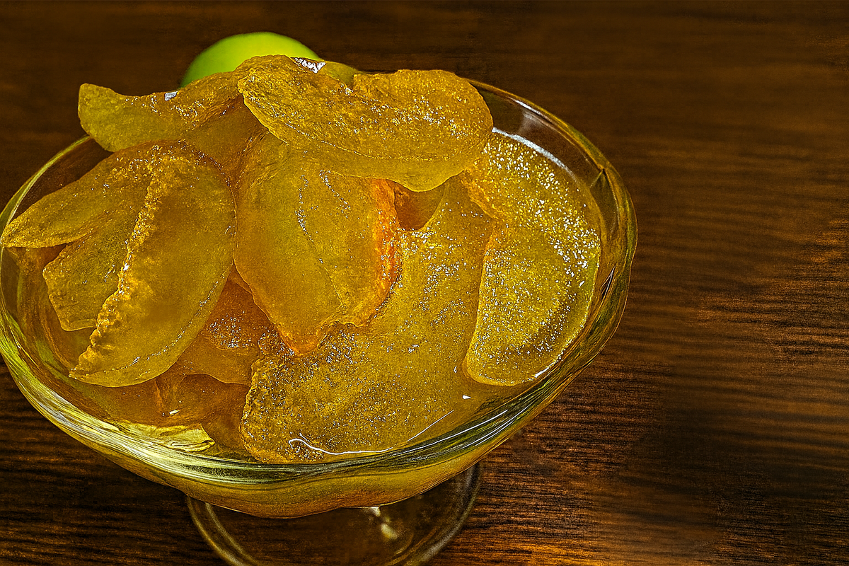 Яблочное варенье «Прозрачные дольки» по технологии Су-вид