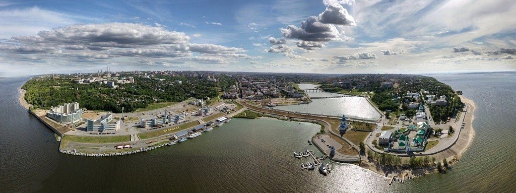 Чебоксары с высоты птичьего полета