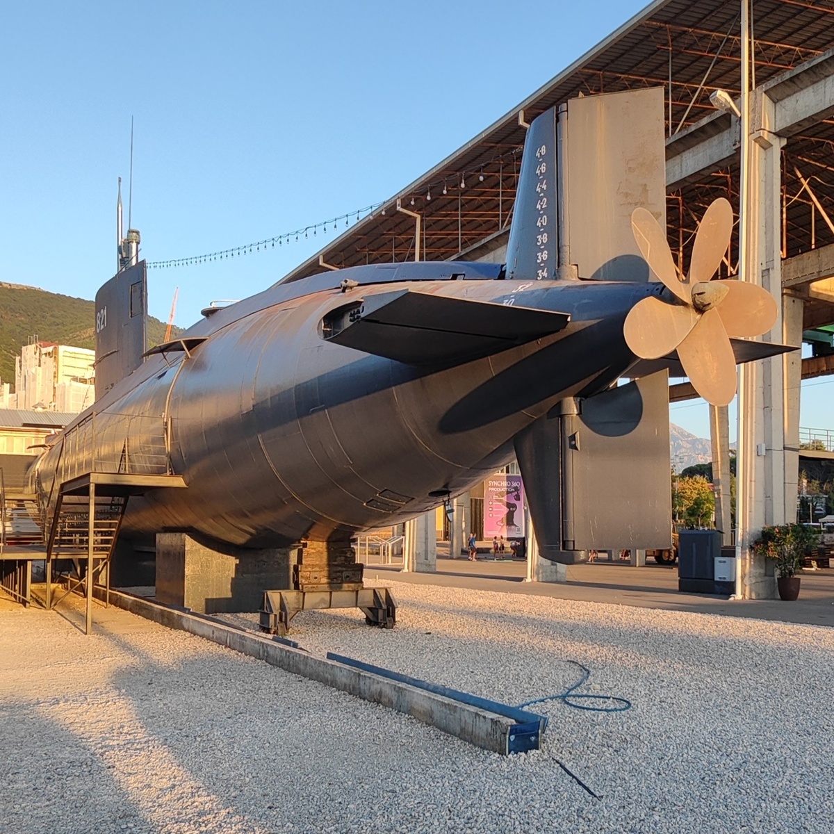 Музейная подлодка в Порто Монтенегро, Тиват.