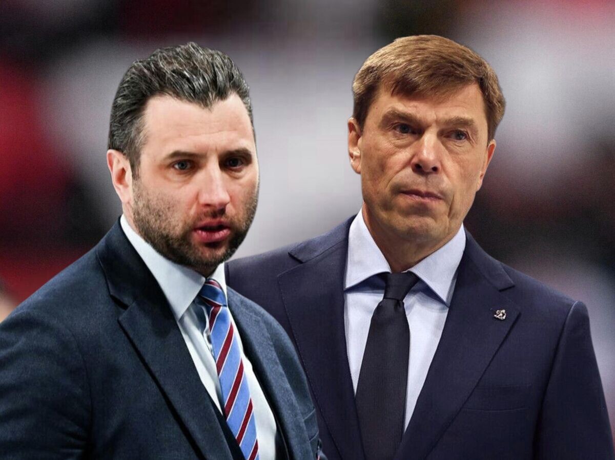    Роман Ротенберг (слева) и Алексей Кудашов© Фото : Пресс-служба ХК СКА и пресс-служба ХК "Динамо"