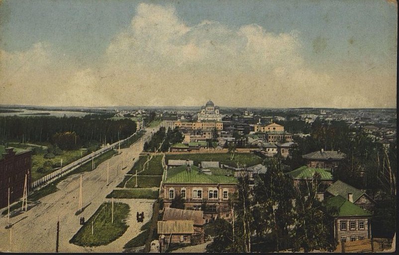 Вид Томска на открытке 1900-х годов. © Государственный исторический музей