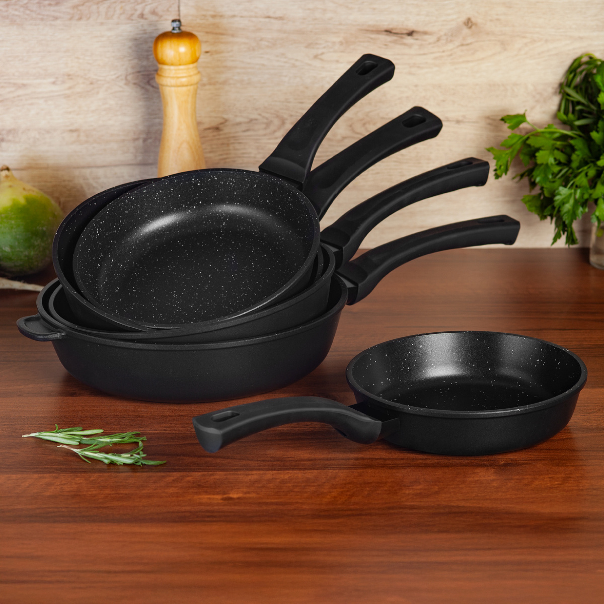 Сковорода Cook Pro из литого алюминия индукционная 20 см., 22 см., 24 см., 26 см., 28  см.