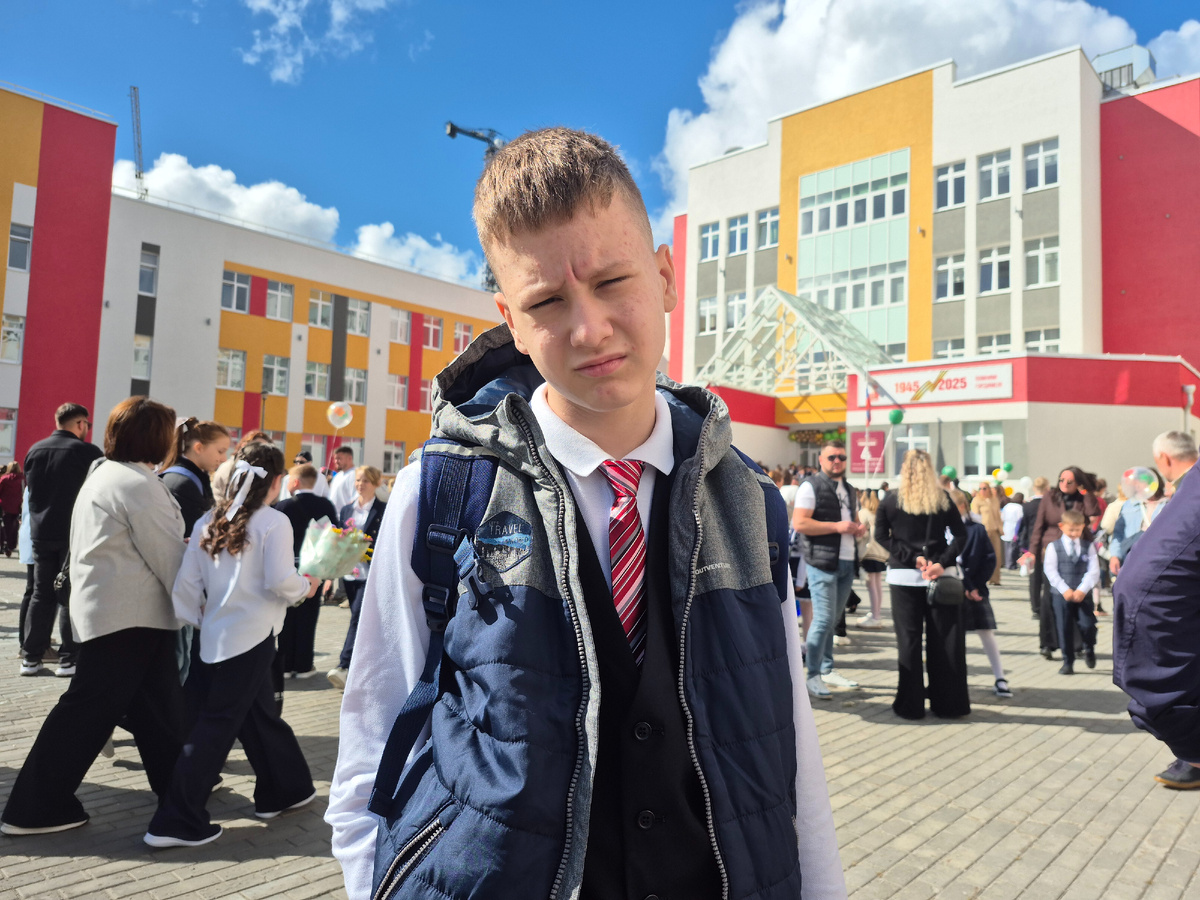 Матвей в новой школе в Тюмени, здесь он проучился всего неделю 