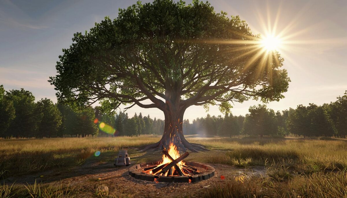 Отношения с Огнём могут помогать и продвигать, а могут и истощать Дерево. 