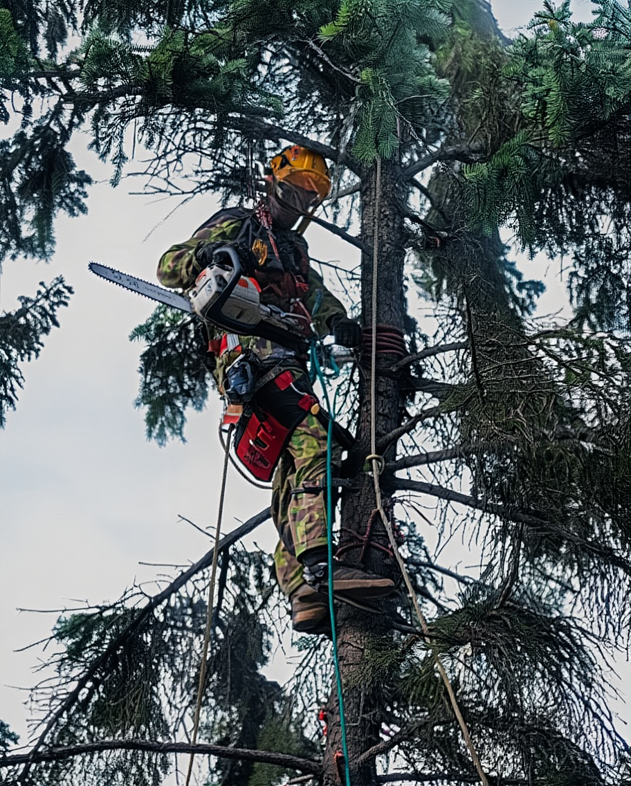 Практическое занятие на курсе «Арбористика» в ЦПО «АЛАНДР»: отработка техники подъёма и безопасной работы в кроне