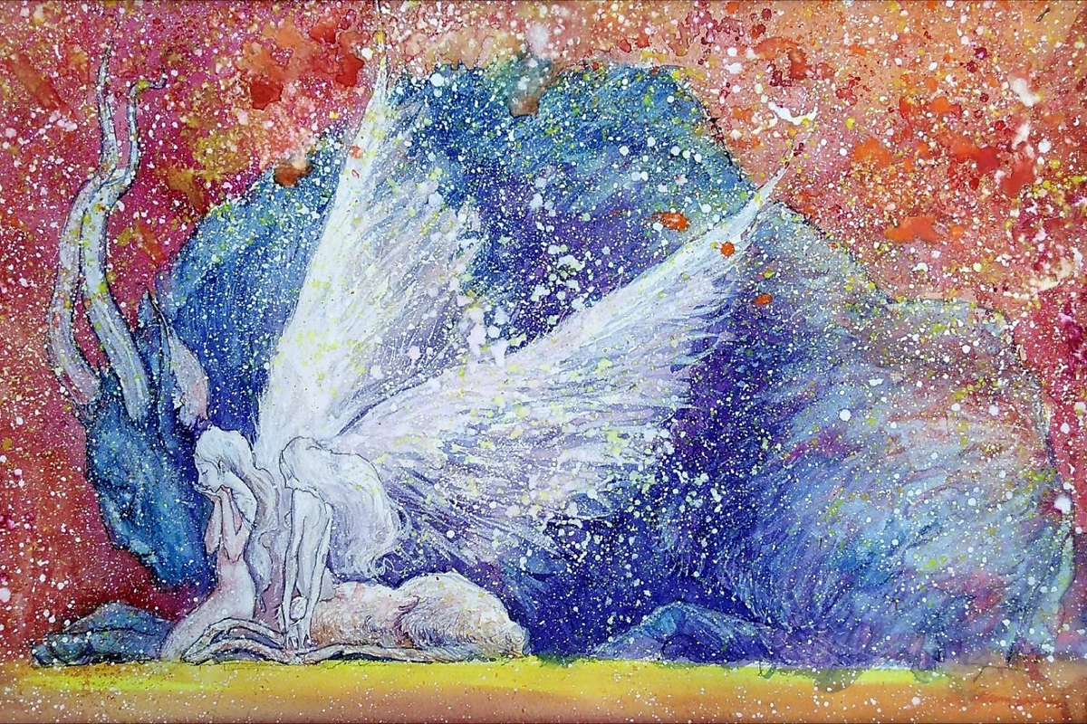 © Илья Логинов. Вещий сон. Акварель. 