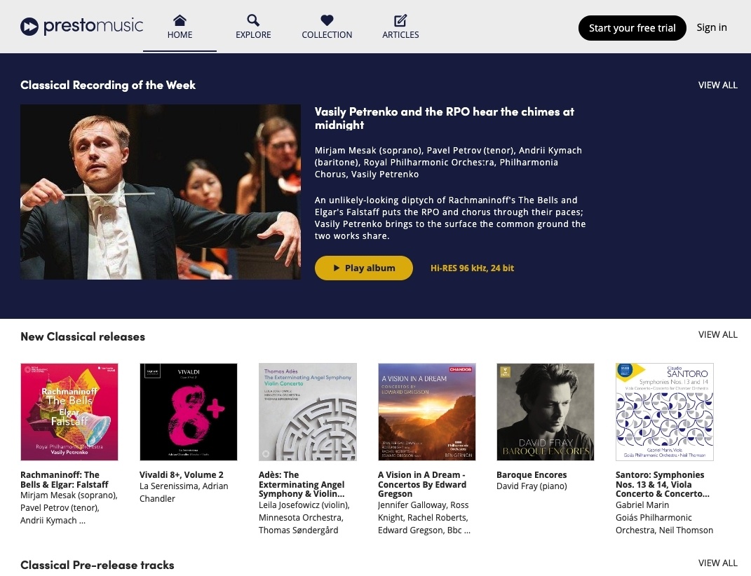 Станица для прослушивания музыки он-лайн