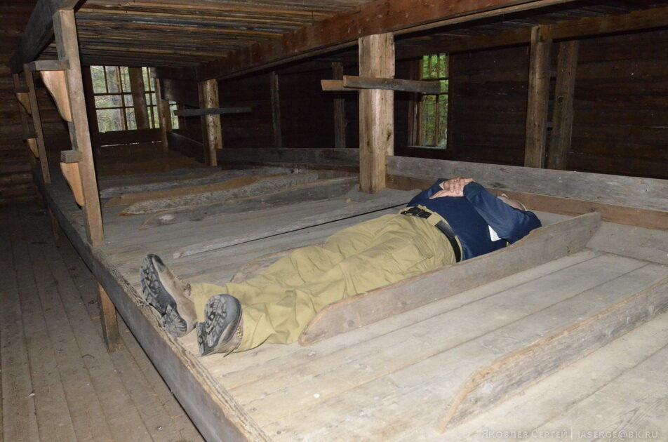 Остров Мудьюг. Музеефицированный барак "лагеря смерти"