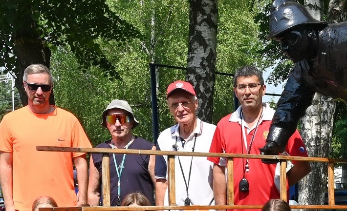 Тренерский состав  молодежной сборной России по пожарно-спасательному спорту О.А.Вильверт, Н.И.Дерябин, А.К.Хаткевич и А.Ф. Шарифзянов, Подольск, 2025 год.