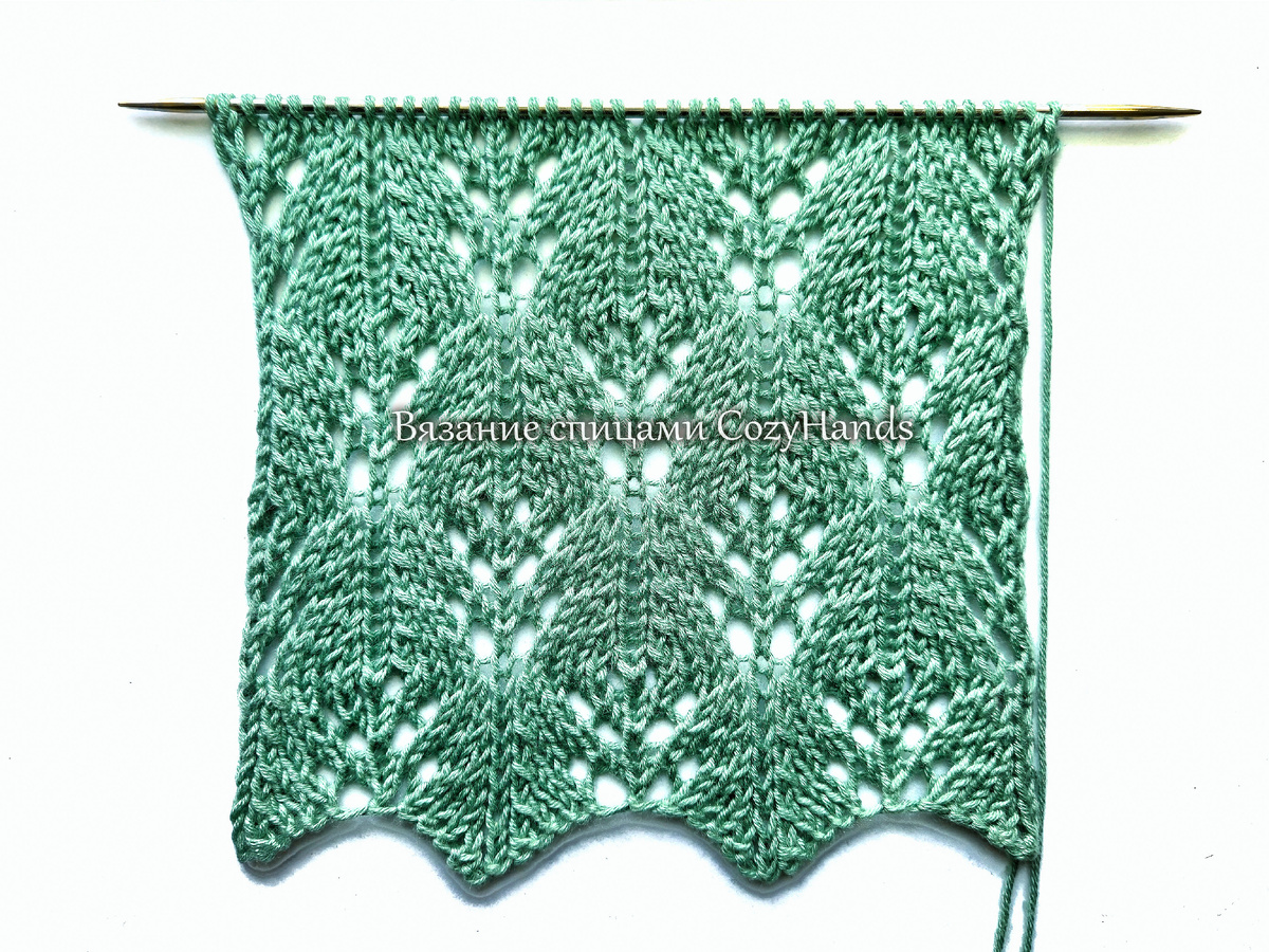 Классический ажур на лицевой глади