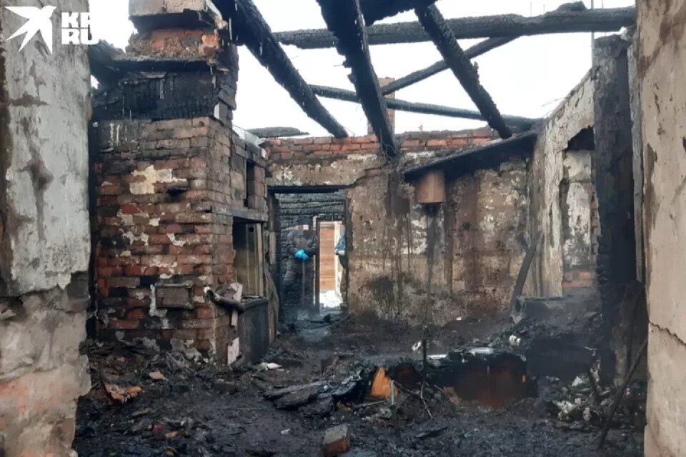    Пожар произошел в селе Борцово Новосибирской области. Источник: СУ СКР по Новосибирской области