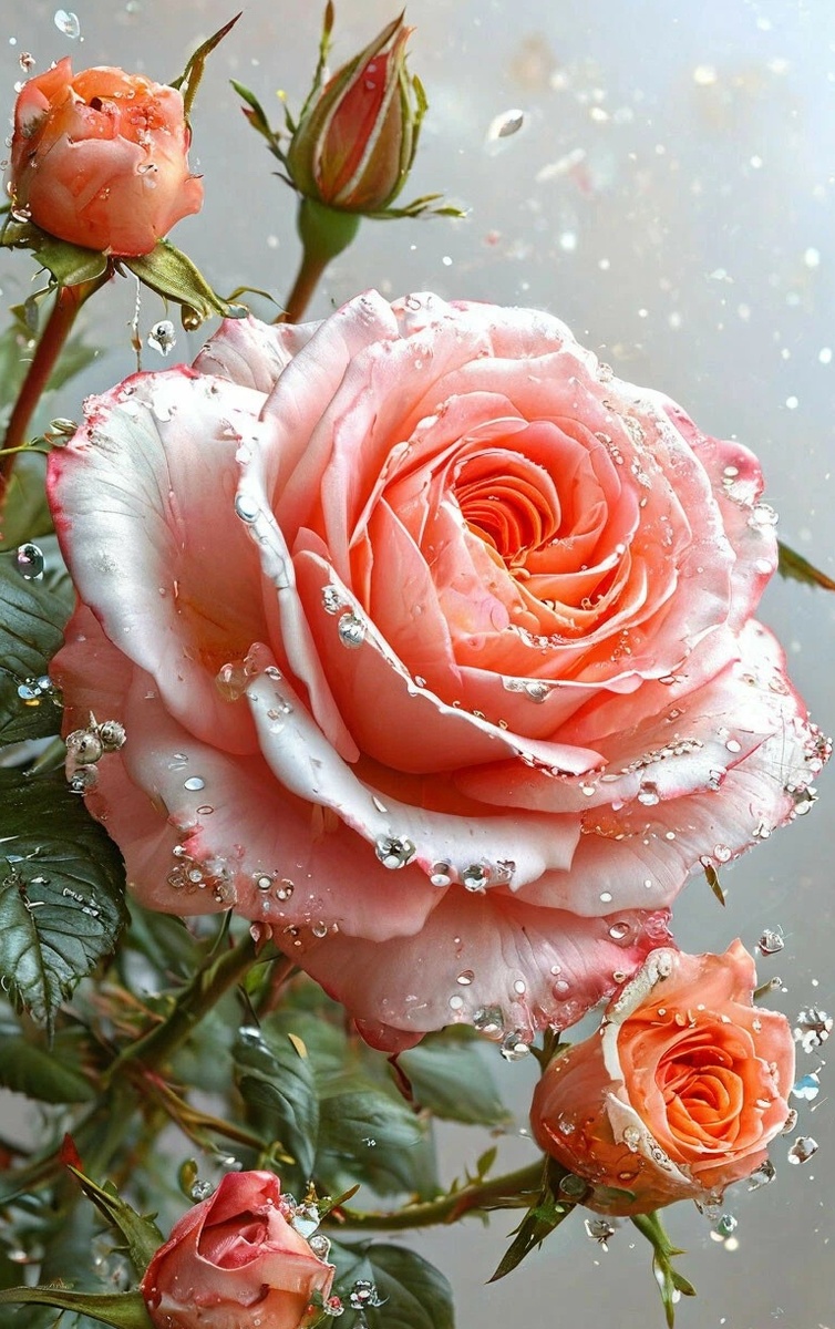 фото:роза с бутонами