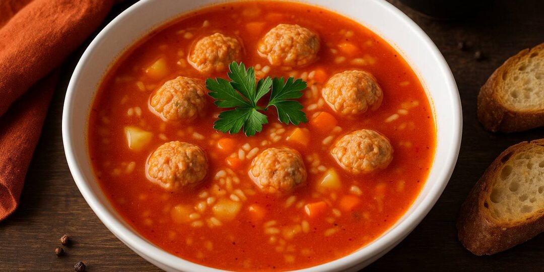 Томатный суп с фрикадельками: идеальный ужин на каждый день