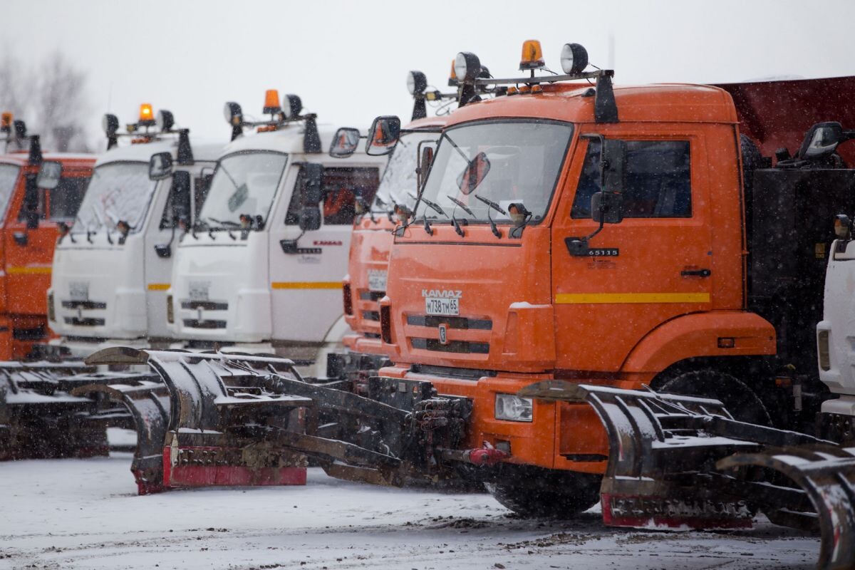    Дорожная техника, зимнее время Наталья Краснова