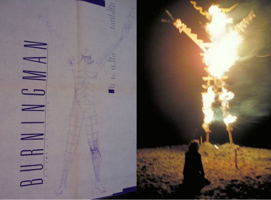 Самый первый Burning Man на пляже 