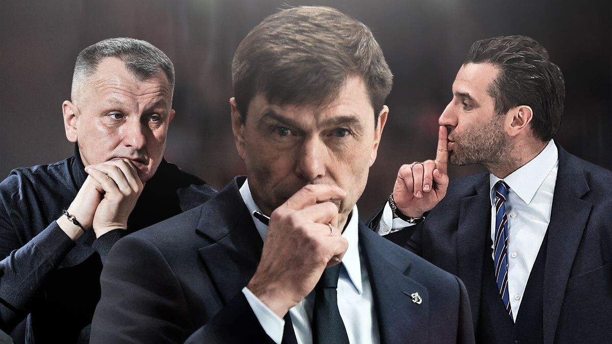    Владимир Беззубов, Ярослав Неелов и Юрий Кузьмин, photo.khl.ru