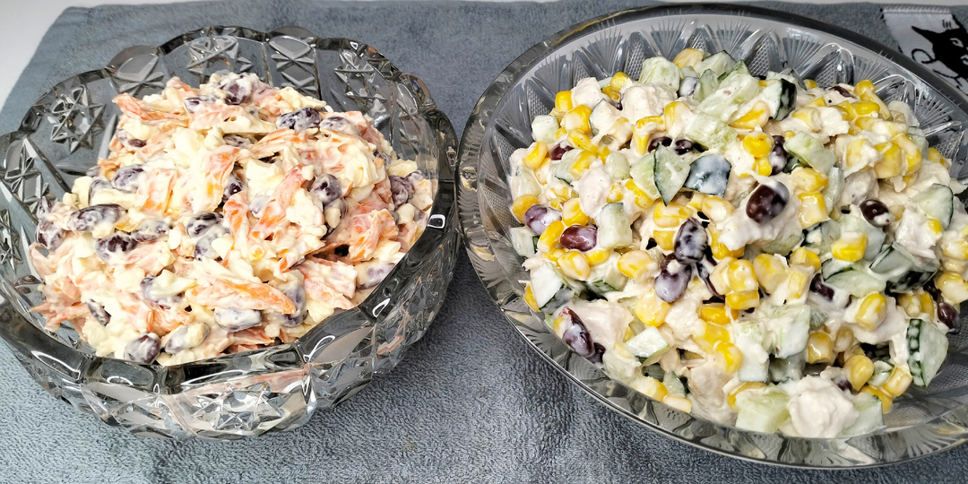 Два салата из фасоли один вкуснее другого!🥗