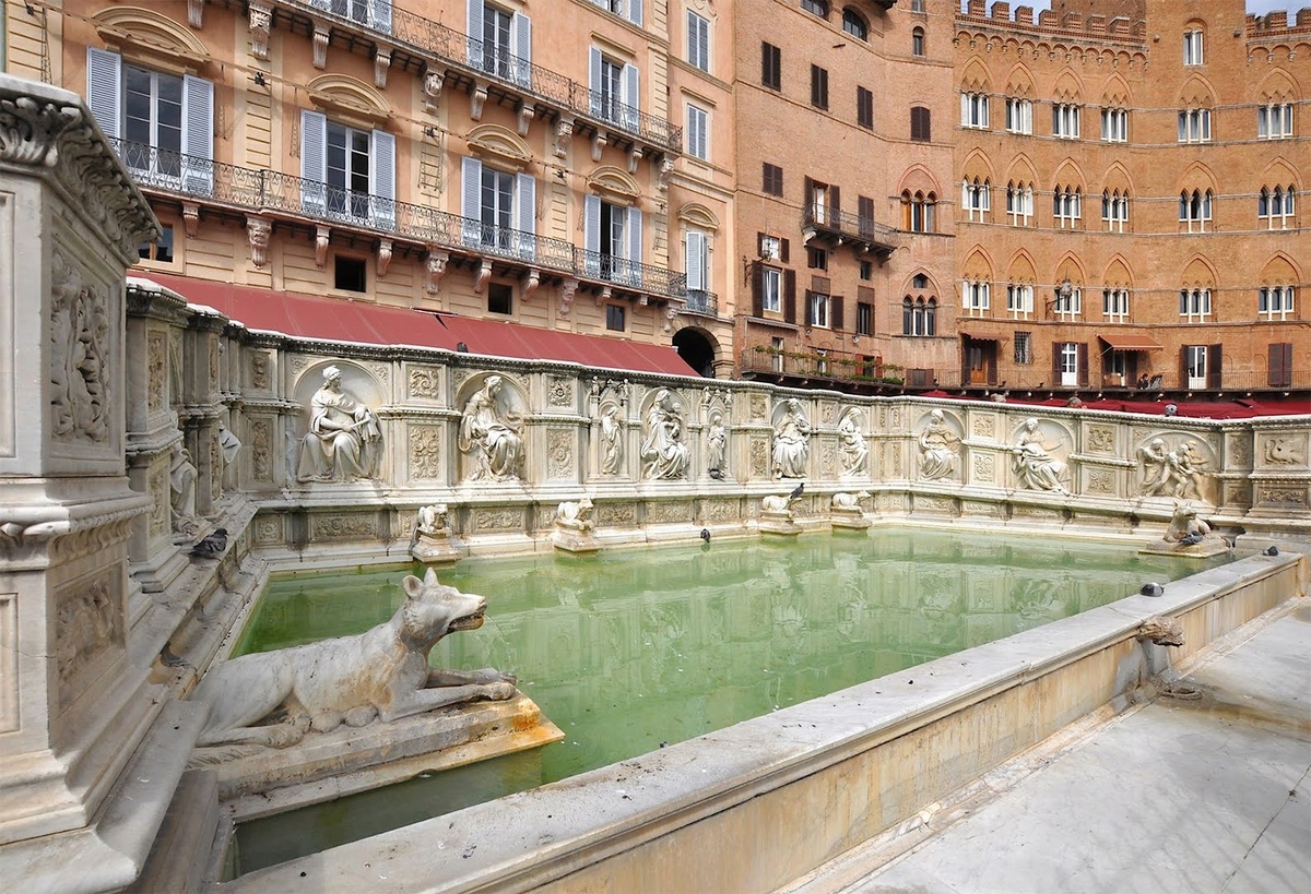 Фонтан радости. 1414 
Якопо делла Кверча, (итал. Jacopo della Quercia, ок. 1374–1438).