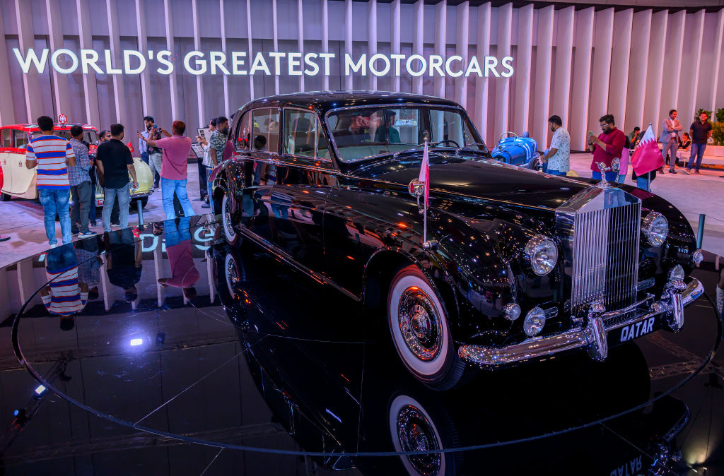    Автомобиль класса люкс Rolls-Royce Phantom V модели 1962 года на Женевском международном автосалоне 2023 годаGettyImages