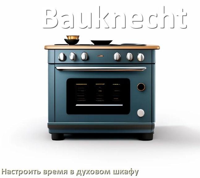
Как в духовом шкафу Bauknecht настроить время и установить часы