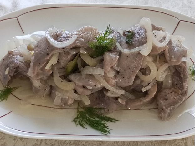 Фото хе из филе крупного сазана.