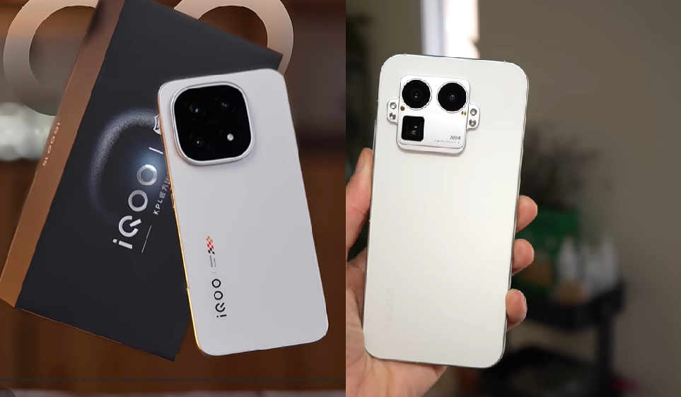 iQOO 15 слева и  Realme GT 8 Pro справа