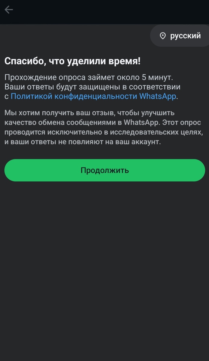 Предложение. Скриншот автора 