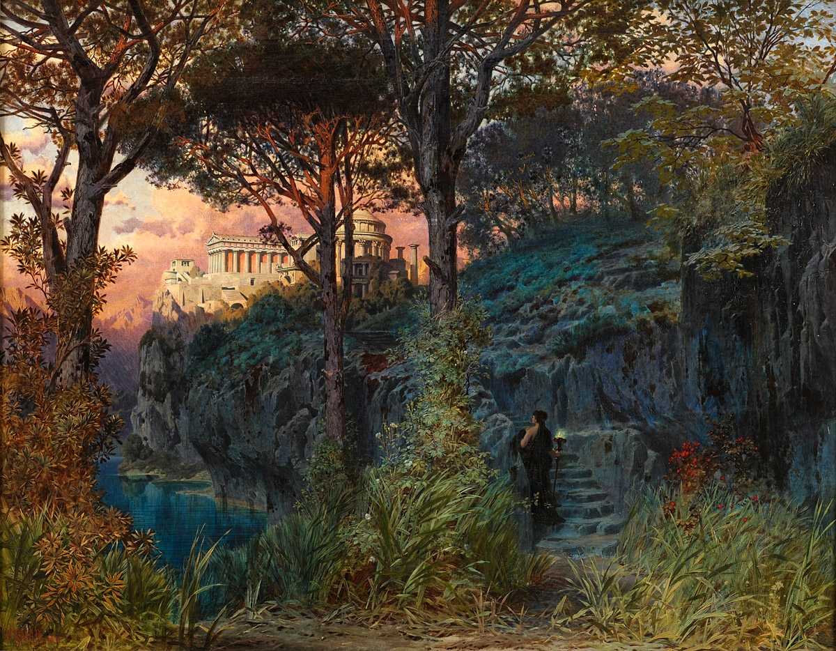 Дворец над горным озером.