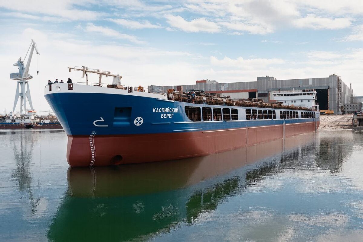 Сухогруз "Каспийский берег" проекта RSD49 вышел на ходовые испытания / Фото: "Объединенная судостроительная корпорация"  📷
