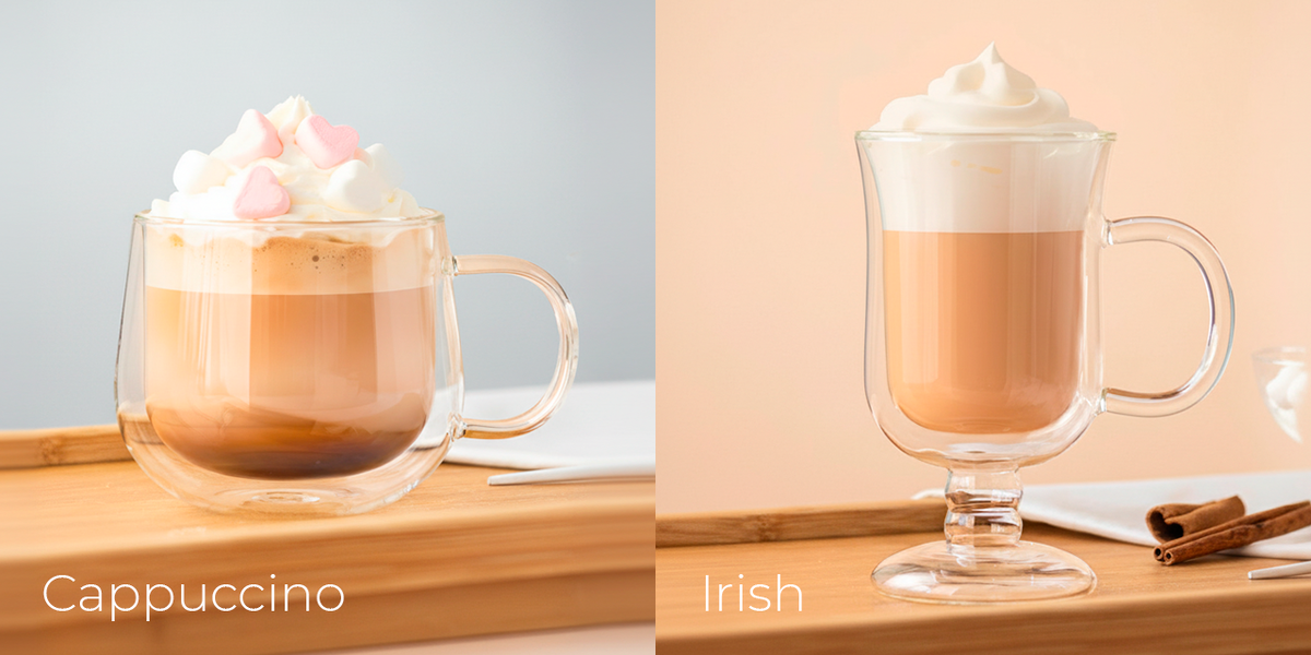 Кружки от бренда Domenik: Cappuccino и Irish