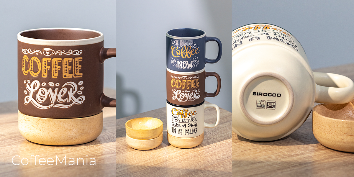 Кружки от бренда Domenik: CoffeMania в 3 оттенках