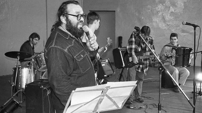     Сергей Лазорин, 1999 год, рок-концерт. Олег Богданов