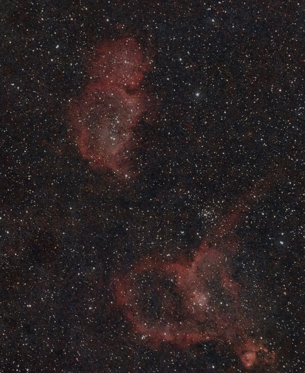 Туманность "Сердце и душа". Автор: мой друг Степан