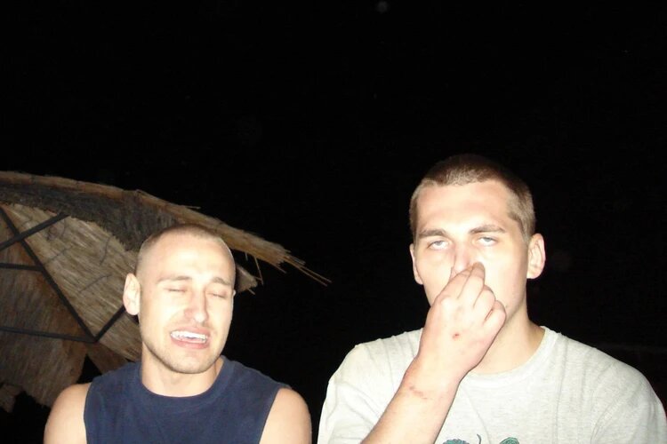 Трикопюшон и Энди Картрайт (справа). Фото: соцсети