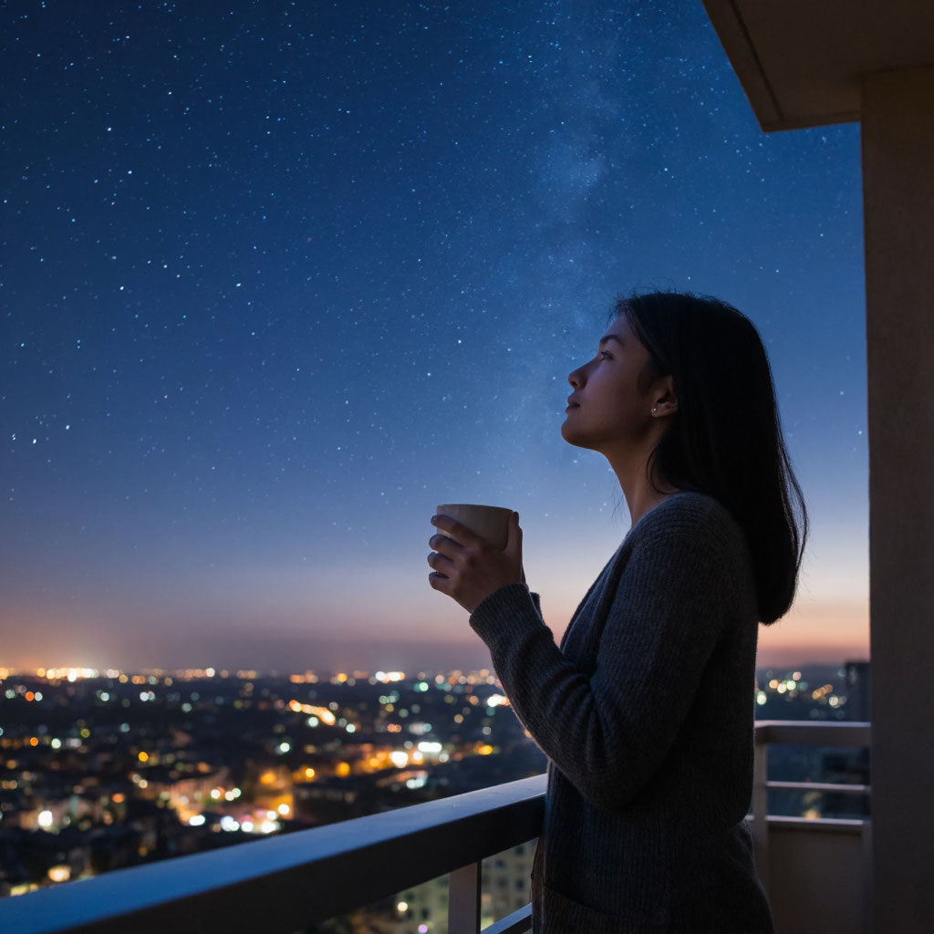 Тихий диалог со Вселенной в ночной тишине порой является самым важным разговором.