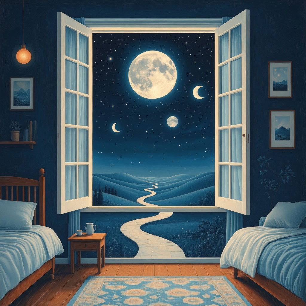 Лунная дорожка — это мост между повседневностью и вечностью. Пройдите по нему перед сном.