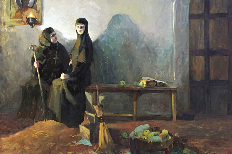 "Соломония Сабурова. Смирение", картина Полины Минеевой, 2007 год 